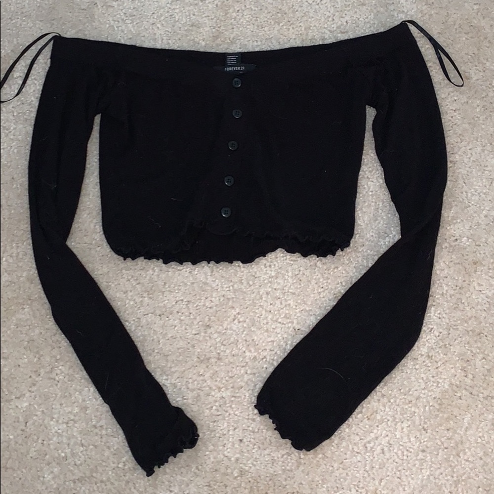 Forever 21 off the shoulder crop top